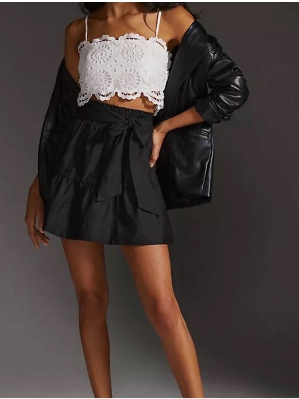 Anthropologie Maeve Somerset Cotton Mini Skirt